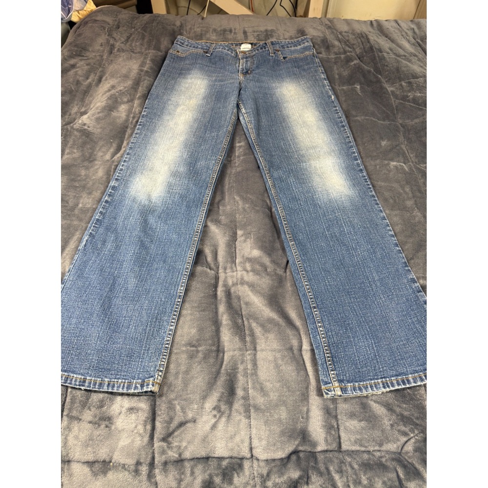 Mossimo Stretch Jeans Women's Size 14 Blue Denim Bootcut Low‎ Rise